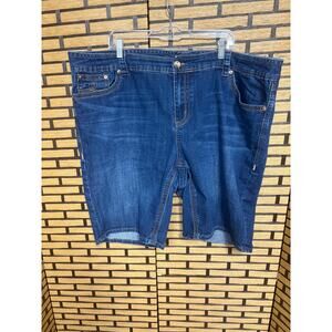 Melissa McCarthy‎ Seven7 Denim Bermuda Shorts Size 26